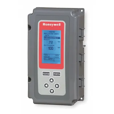 Honeywell Temperature Control: Single Stages, Heat and Cool, -40°F to 248°F, Digital - Single-Stage Electronic Temperature Controls
