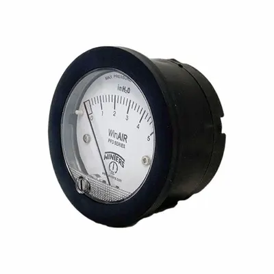 WINTERS Differential Pressure Gauge: Single-Side, 3/16 in Barbed Male, PFD, 2 1/16 in Dial - Low Operating Pressure Differential Gauges