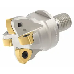Indexable square-shoulder end mill for milling square shoulders, slots, and profiling operations. Features a 51 mm diameter, 4-flute design, and UT45 grade inserts for machining steel and cast iron.
