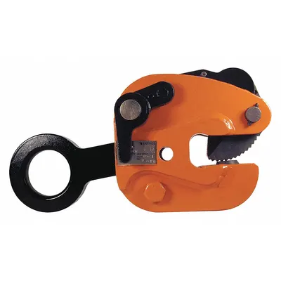RENFROE Plate Clamp: Plate Clamp, 2,000 lb Working Load Limit, Vertical Lift with 180° Flip - Locking & Turning Plate-Lifting Clamps