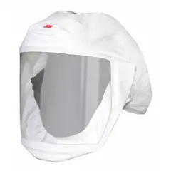 Hood-type head cover for use with powered air-purifying respirator (PAPR) or supplied-air respirator (SAR) systems. Sized S/M, supplied in a 5-pack. Provides head and face protection in industrial environments where airborne contaminants are present.