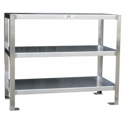 JAMCO Work Table: Fixed Ht, Stainless Steel, 30 in x 18 in - Stainless-Steel-Top Worktables