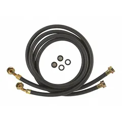 This hose fill is used to connect the water supply line to refrigerators and freezers, enabling ice makers and water dispensers to function. It is a replacement part for compatible Whirlpool appliances.