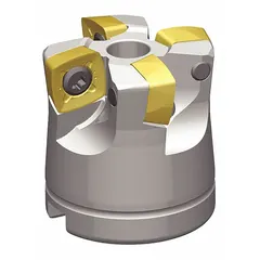 Indexable face mill designed for high-efficiency face milling in industrial machining. Accommodates indexable inserts for cost-effective operation. Suitable for producing precise surface finishes on ferrous and non-ferrous materials.