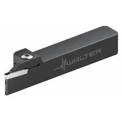 This indexable parting and grooving toolholder is designed for cutoff and grooving operations on lathes and turning centers. It accommodates indexable inserts for efficient material removal in metalworking applications.