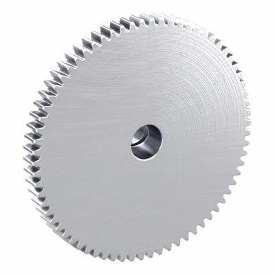 KHK GEARS F-Loc Spur Gear: Module m 1, 70 Teeth, 10 mm Bore Dia, Stainless Steel - Metric Spur Gears with Locking Hub