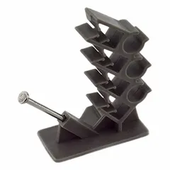 Cable Clip: 0.5 in Max. Bundle Dia., Polypropylene, Gray (MPN NMWH-43). Key specifications — Material: Polypropylene; Color: Gray.