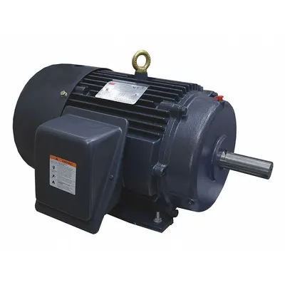 Dayton General Purpose Motor: Rigid Base Mount, Totally Enclosed Fan Cooled, 7 1/2 hp - Rigid Base 3-Phase General Purpose AC Motors