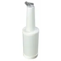 CARLISLE Store 'N Pour Quart Container: White, Polyethylene, 13 1/8 in Overall Ht (MPN PS601N02)