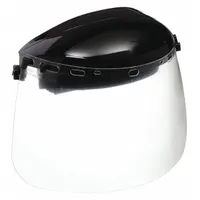 CONDOR Face Shield: Clear, Uncoated, Metal Detectable/Reusable, 15 1/2 in Visor Wd, 8 in Visor Ht