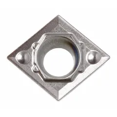 This diamond indexable turning insert is designed for finishing and semi-finishing operations on non-ferrous materials, plastics, and composites. It is suitable for use on CNC lathes and manual machines, delivering high surface quality and dimensional accuracy in industrial machining.