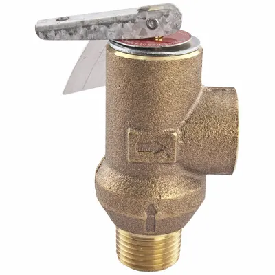 Watts Pressure Relief Valve: MNPT x FNPT, 1/2 in x 1/2 in, Copper Silicon Alloy - ASME Section IV Hot Water Pressure Relief Valves