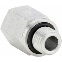 PARKER Metal Pipe Straight: Straight, Steel, 1/8 in x 1/8 in, 5,000 psi (MPN 1/8X1/8F4OHGS)