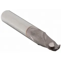 This general purpose carbide ball end mill features a TiCN coating and two flutes. It has a 1/8" mill diameter, 1/4" length of cut, and 1-1/2" overall length. Designed for contouring, slotting, and profiling in mold and die work, aerospace, and general machining applications on ferrous and non-ferrous materials.