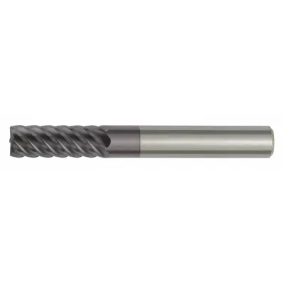 WIDIA HANITA Corner Radius End Mill: Carbide, AlTiN Coated, 4 Flute, 4 mm Mill Dia - Carbide Corner-Radius End Mills for Hardened Materials