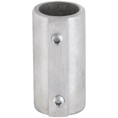 HOLLAENDER Structural Pipe Fitting: External Coupling, External Coupling, 1 1/4 in For Pipe Size - Aluminum Couplings