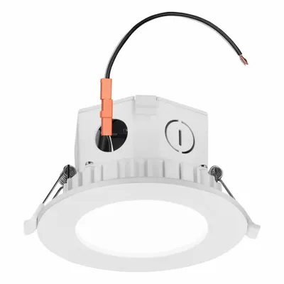 SYLVANIA Round Slim Microdisk: 4 in Dia, 800 lm, 2700K/3000K/3500K/4000K/5000K, 10 W - Universal Trim Modules