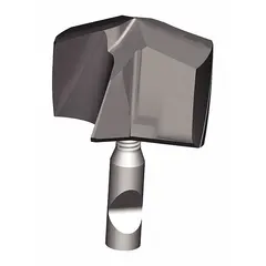 Exchangeable cutting tip for modular drill systems, designed for precision drilling in metalworking and machining operations. Enables quick tip changes without replacing the entire drill body, reducing downtime in production environments.