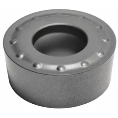 Round indexable turning insert for profiling, contouring, and finishing operations on CNC lathes. Suitable for cutting steel, stainless steel, and cast iron in general metalworking applications.