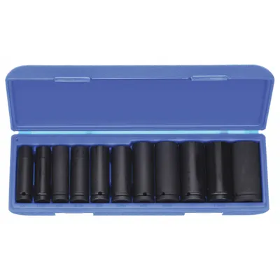WESTWARD Impact Socket Set: 1/2 in Drive Size, Small Set (0-50 pieces) Set Size - SAE Impact Socket Sets