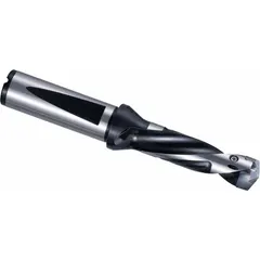 Modular drill bit designed for general drilling in industrial machining. Part of a replaceable tip system that allows quick tip changes without removing the holder, reducing downtime in metalworking applications.