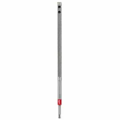 This SDS-Plus rebar cutting drill bit is designed for drilling through rebar embedded in concrete. It has an overall length of 18 inches and a maximum drilling depth of 16 inches. Suitable for use with SDS-Plus rotary hammers in construction, infrastructure, and industrial maintenance applications.