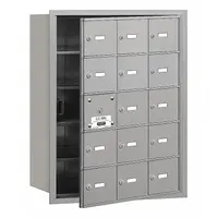 Mailbox: 4B+, 15 Doors, Horizontal, 29 3/4 in H x 22 3/4 in W x 16 1/2 in D, Recessed Mounting (MPN 3615AFU)