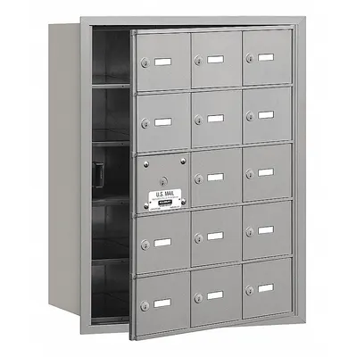 SALSBURY INDUSTRIES Mailbox: 4B+, 15 Doors, Horizontal, 29 3/4 in H x 22 3/4 in W x 16 1/2 in D - Multi-Unit Mailboxes