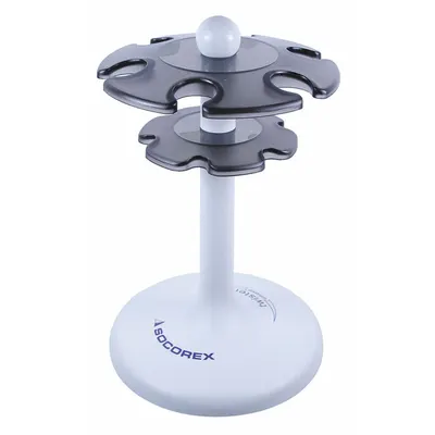 WHEATON Pipette Stand: Plastic, 8 11/16 in Overall Ht, Rotates 360° - Pipette Stands & Racks