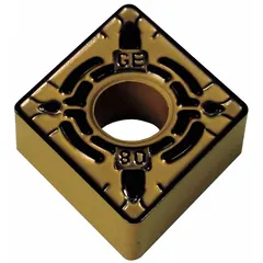 Diamond indexable turning insert for precision machining of non-ferrous materials, composites, and abrasive alloys. Used in turning, facing, and boring operations for high-speed finishing and semi-finishing.