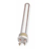 VULCAN Screw Plug Immersion Heater: 1 Phase, 240V AC, 1,000 W Watt, 1 1/4 in NPT, 83 W/sq in, Brass (MPN ASW110B)