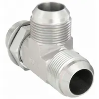 Hydraulic Hose Adapter: 1 in x 1 in x 1 in Fitting Size, Male x Male x Male, ORB x JIC x JIC, Rigid (MPN 203005-16-16s)