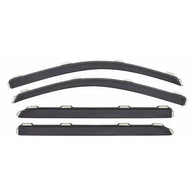 AVS Air Deflector: Side Windows, Front and Rear, Black - Air Deflectors