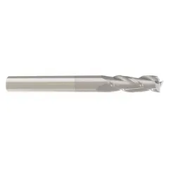 General purpose carbide square end mill with TiCN coating and 3 flutes. Mill diameter 1/2", length of cut 1", overall length 3". Suitable for slotting, profiling, and contouring operations on metals and composites.