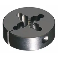 CLE-LINE Round Threading Die: 5/8"-11 UNC, 2 1/2 in OD, Adj, Carbon Steel (MPN C65374)