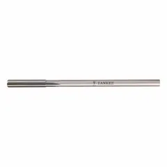 This straight-flute chucking reamer is made from high-speed steel and has a diameter of 20 mm (0.7874 in). It is used for precision finishing of drilled holes to achieve tight tolerances and smooth surface finishes in metalworking applications.