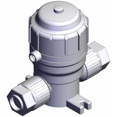 SMC LVQ50-Z19N-9 High-Purity Pneumatically-Actuated Diaphragm Valve - High-Purity Pneumatically-Actuated Diaphragm Valves