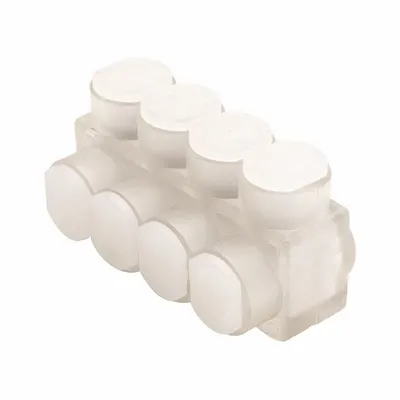 BURNDY Multitap Connector: 4 Port, Single-Sided Entry, 14 AWG – 2/0 AWG Wire Size - Dry-Location Single-Sided Entry Multitap Connectors