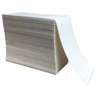 OEM Barcode Printer Label: 4 in Label Wd - Fanfold Direct Thermal Labels