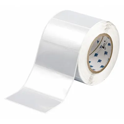 BRADY Pre-Cut Label Stock Roll: 2 in x 4 in, 4 13/64 in x 2 in, Metalized Polyester - Brady Precut Label Rolls