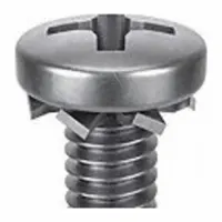 SEMS Screw: External Tooth, M3x0.50 Thread Size, 10 mm Lg, Stainless Steel, Passivated, Pan, 10 PK (MPN 1-MPE-3-10)