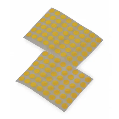 TAPECASE Film Tape: Disc, 3/8 in Dia, 2.5 mil Thick, Polyimide Film, Silicone, Brown - High-Temperature Film Masking Tape Discs
