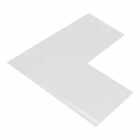 Floor Marking Shape: L, Solid, White, No Legend, 4 in x 10 in, 50 mil Tape Thick, Mighty Line, 50 PK (MPN Angle4W)