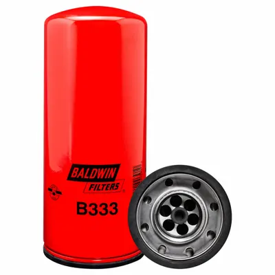 BALDWIN FILTERS Oil Filter: B333, 2 1/4"-12 Thread Size, 11 7/16 in Overall Ht, Oil - Spin-On Oil Filters