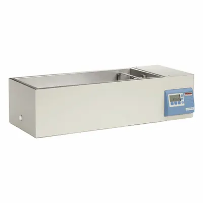 THERMO SCIENTIFIC Water Bath: 27 L Capacity, 100°C Max Temp, Stainless Steel, +/-0.1°C - General Purpose Water Baths