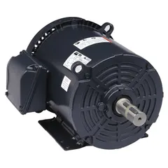 Totally enclosed fan-cooled (TEFC) 3-phase AC motor with rigid base mounting. Rated 7 1/2 hp, 230/460V AC, 3535 RPM at 60 Hz, full load current 17.4/8.7 A. Suitable for powering pumps, fans, conveyors, and compressors in industrial equipment.