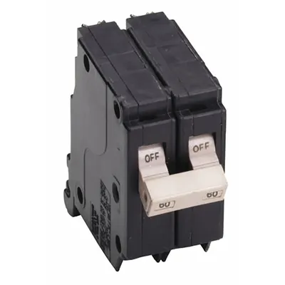 EATON Circuit Breaker: 60 A, 120/240V AC, Single Phase, 10kA at 120/240V AC - CH Series