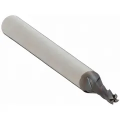 Double-end carbide square end mill with 5/32" mill diameter, 7/16" length of cut, and 3" overall length. Four-flute design for efficient chip evacuation and smooth finish. Suitable for precision milling of slots, pockets, and contours in ferrous and non-ferrous materials on CNC and manual milling machines.