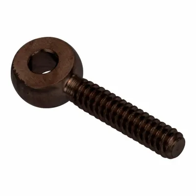 AMPG Fixed Rod End: Stainless Steel, Black Oxide, 3/4 in Hole Center-to-End Lg - Stainless Steel Male Threaded Fixed Rod Ends