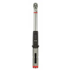 Standard-head electronic torque wrench with ratcheting drive, providing torque range of 300 to 3,000 in-lb. Measures in foot-pound, inch-pound, and newton-meter with visual torque indication. Used for precision fastening in industrial maintenance, assembly, and repair applications.